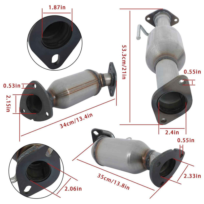 DURAFORCE 3Pcs Catalytic Converter Set For Buick Enclave/Chevy Traverse/GMC Acadia 2009-17