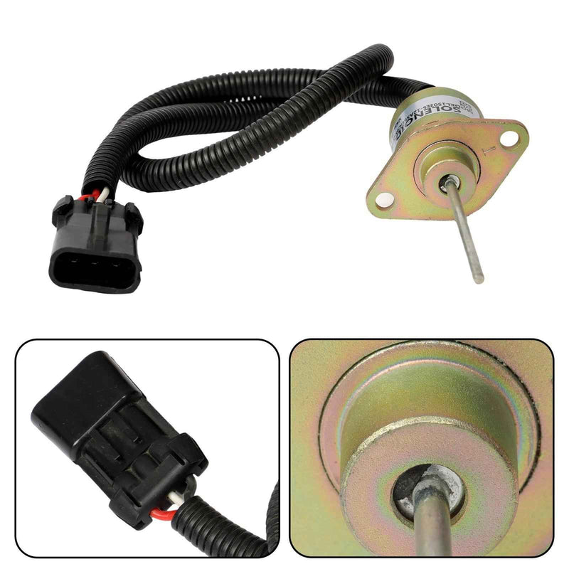 DURAFORCE Engine Fuel Shutoff Solenoid 12V SA-5019-12 1503ES-12A5SUC9SCC28 Stop Solenoid
