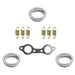 DURAFORCE Exhaust Pipe Donut Gasket Kit 2010-2012 For Polaris Ranger XP 800 4x4 EFI New