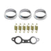 DURAFORCE Exhaust Pipe Donut Gasket Kit 2010-2012 For Polaris Ranger XP 800 4x4 EFI New