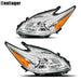 DURAFORCE Halogen Headlights For 2012-2013-2014-15 Toyota Prius Chrome Housing Left+Right