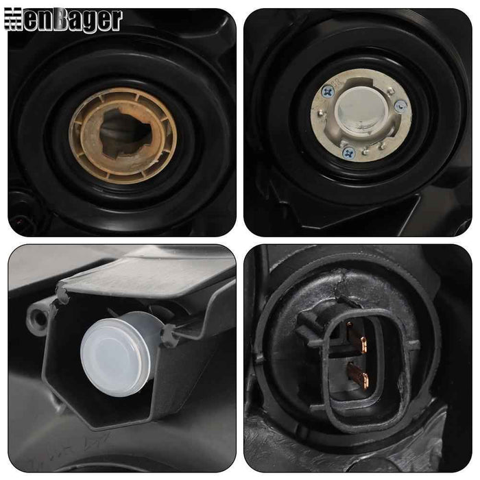 DURAFORCE Halogen Headlights For 2012-2013-2014-15 Toyota Prius Chrome Housing Left+Right