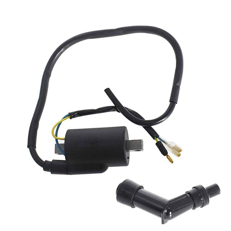 DURAFORCE New Ignition Spark Coil Set With Plug Caps For Honda CB350 CL350 SL350 CB360