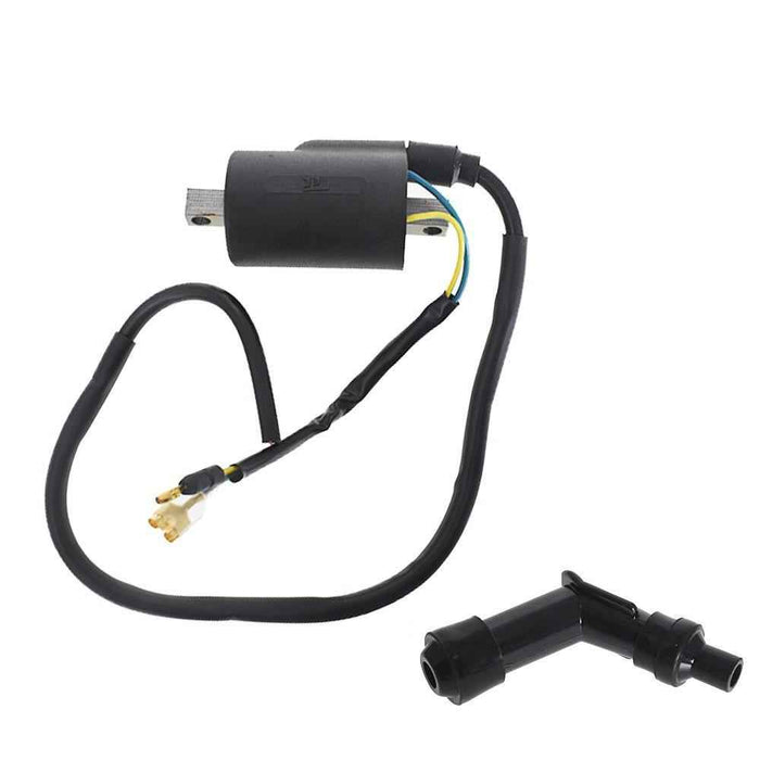 DURAFORCE New Ignition Spark Coil Set With Plug Caps For Honda CB350 CL350 SL350 CB360