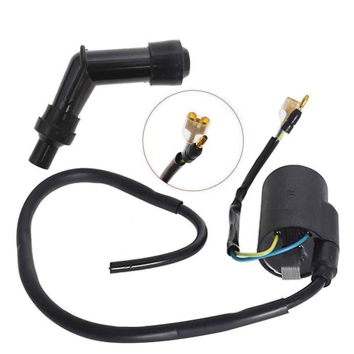 DURAFORCE New Ignition Spark Coil Set With Plug Caps For Honda CB350 CL350 SL350 CB360