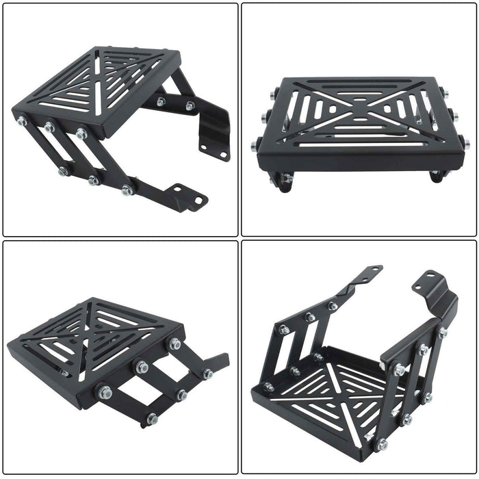 DURAFORCE Motorcycle Trunk Mount Convenient Storage Secure Support Tour Pack Carbon Steel