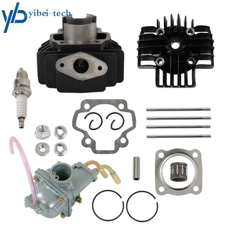 DURAFORCE Cylinder Piston Ring Gasket Top End Carb Kit For Yamaha PW50 Y-Zinger 1981-2009