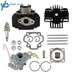 DURAFORCE Cylinder Piston Ring Gasket Top End Carb Kit For Yamaha PW50 Y-Zinger 1981-2009