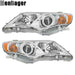 DURAFORCE For Toyota Camry 2012 -2014 Projector Headlights Chrome Halogen Left+Right Side