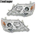 DURAFORCE For Toyota Camry 2012 -2014 Projector Headlights Chrome Halogen Left+Right Side