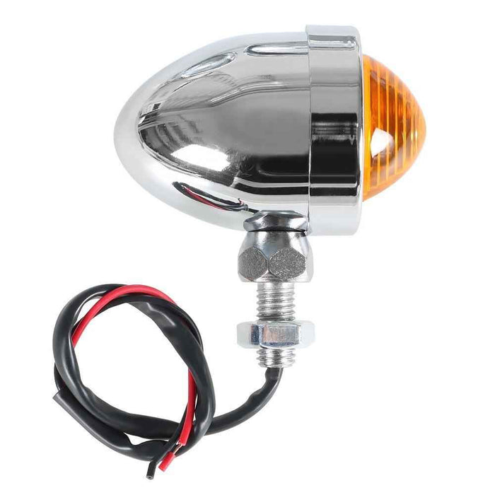 DURAFORCE For Dyna Electra Glide 2×Chrome Passing Driving Spot Fog Lamp Turn Signal Light