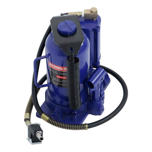 DURAFORCE 20Ton Pneumatic Air Hydraulic Bottle Jack with Manual Hand Pump For Car Truck