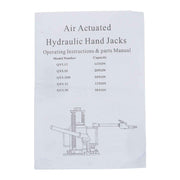 DURAFORCE 20Ton Pneumatic Air Hydraulic Bottle Jack with Manual Hand Pump For Car Truck