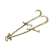 DURAFORCE 3/8" × 2FT G70 V-Type Tow Chain J-Hook Grab Hook For Tractor Car Wrecker Truck