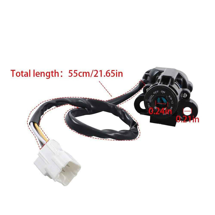 DURAFORCE Ignition Switch Fuel Gas Cap Lock Set For Kawasaki Ninja Z1000SX 1000 ZX6R ZX10R