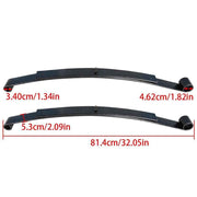 DURAFORCE For EZGO RXV Golf Cart 2008-Up 603498 604494 Heavy Duty Rear 2 Leaf Spring Kit