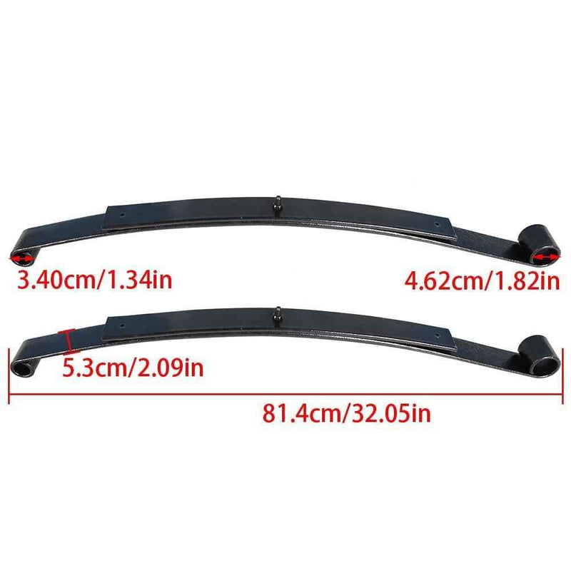 DURAFORCE For EZGO RXV Golf Cart 2008-Up 603498 604494 Heavy Duty Rear 2 Leaf Spring Kit