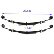 DURAFORCE Heavy Duty Rear Leaf Springs For EZGO TXT 1996-2013 Golf Carts Set Of 2 New