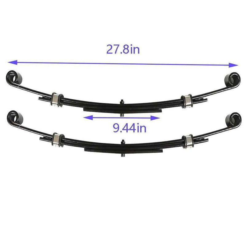 DURAFORCE Heavy Duty Rear Leaf Springs For EZGO TXT 1996-2013 Golf Carts Set Of 2 New