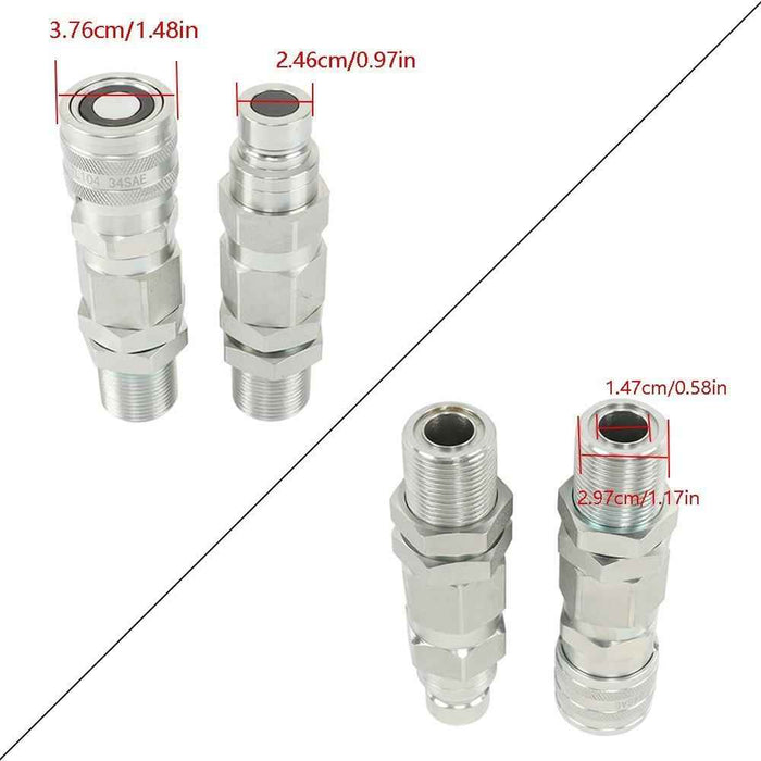 DURAFORCE For John Deere 35G 50C 260 325 CT332 KV13884 AT312877 Hyd.Quick-Connect Coupler