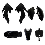 DURAFORCE For Honda XR50 CRF50 SDG SSR 107 125 Dirt Pit Bike Black Plastic Fender Fairing