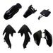 DURAFORCE For Honda XR50 CRF50 SDG SSR 107 125 Dirt Pit Bike Black Plastic Fender Fairing