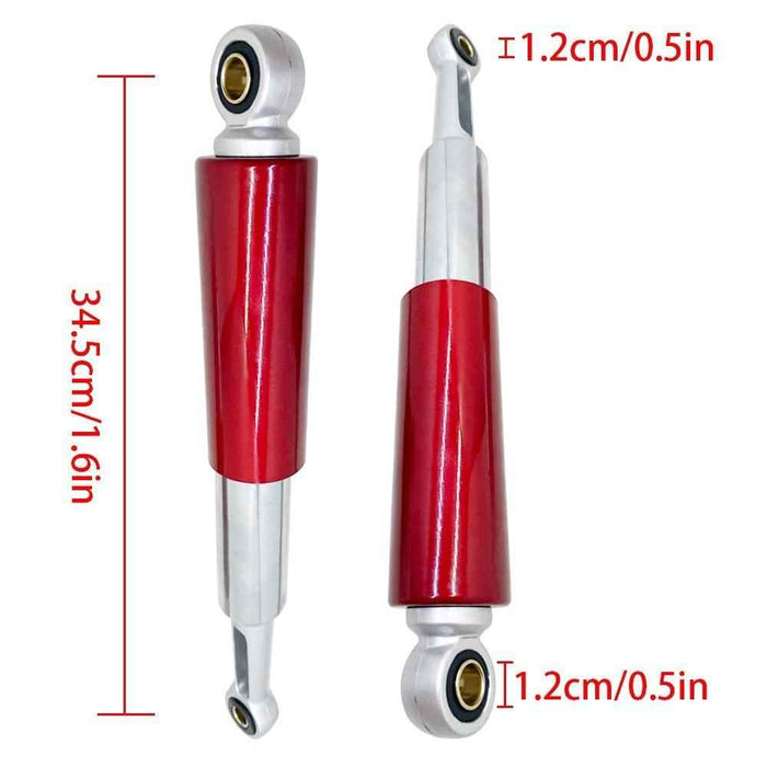 DURAFORCE Chrome & Red Shocks 345mm (13.5") For S65 CL/CT70 XL75 CL/CT/CM/S90 CM91 CT110