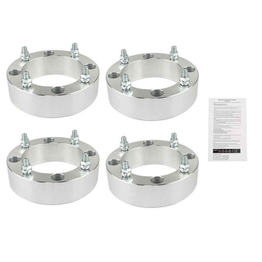 DURAFORCE Wheel Spacers 4×156 2" 131mm M12×1.5 Silver For 2013+ Polaris Ranger ×4