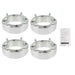 DURAFORCE Wheel Spacers 4×156 2" 131mm M12×1.5 Silver For 2013+ Polaris Ranger ×4