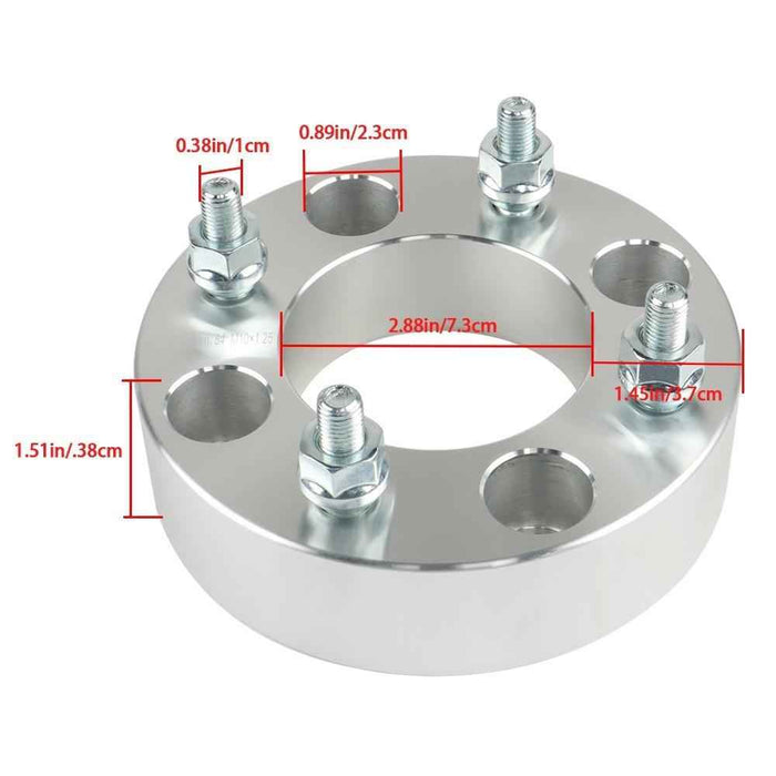 DURAFORCE 2× 1.5'' 4×110 Wheel Spacers M10x1.25 For Honda Rancher 350 2000-2009 New
