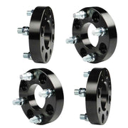 DURAFORCE 1" For Golf Cart Black Wheel Spacers 1/2x20 Studs Bolt Pattern 62mm Hub Bore ×4