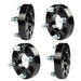 DURAFORCE 1" For Golf Cart Black Wheel Spacers 1/2x20 Studs Bolt Pattern 62mm Hub Bore ×4