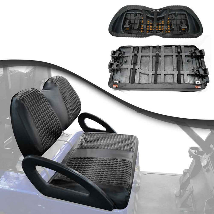 DURAFORCE Front Seat Cover Kit For Club Car Precedent Golf Carts Black No Staple New