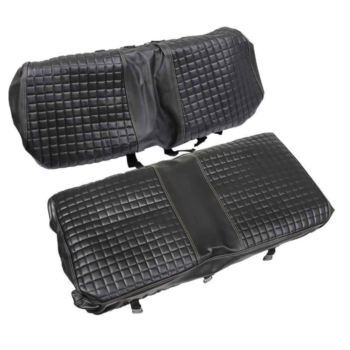DURAFORCE Front Seat Cover Kit For Club Car Precedent Golf Carts Black No Staple New
