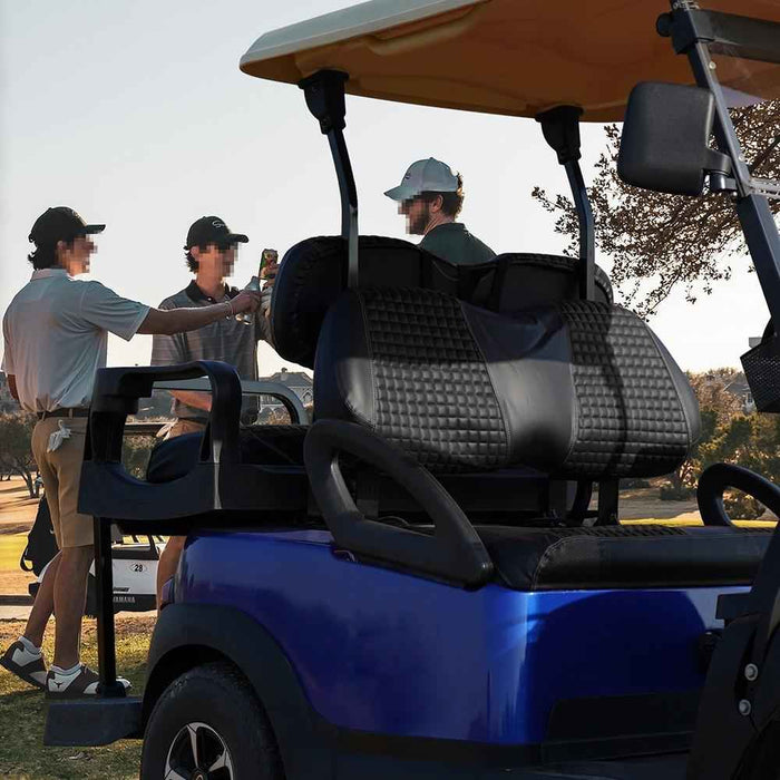 DURAFORCE Front Seat Cover Kit For Club Car Precedent Golf Carts Black No Staple New