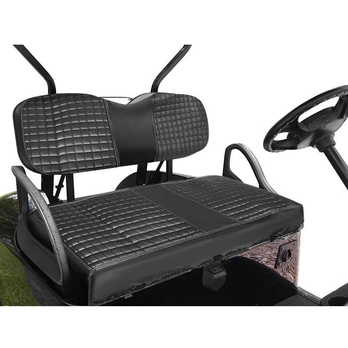 DURAFORCE Front Seat Cover Kit For Club Car Precedent Golf Carts Black No Staple New
