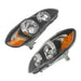 DURAFORCE Halogen Headlights For 2003-2005-2007-08 Toyota Corolla Left+Right Black Housing