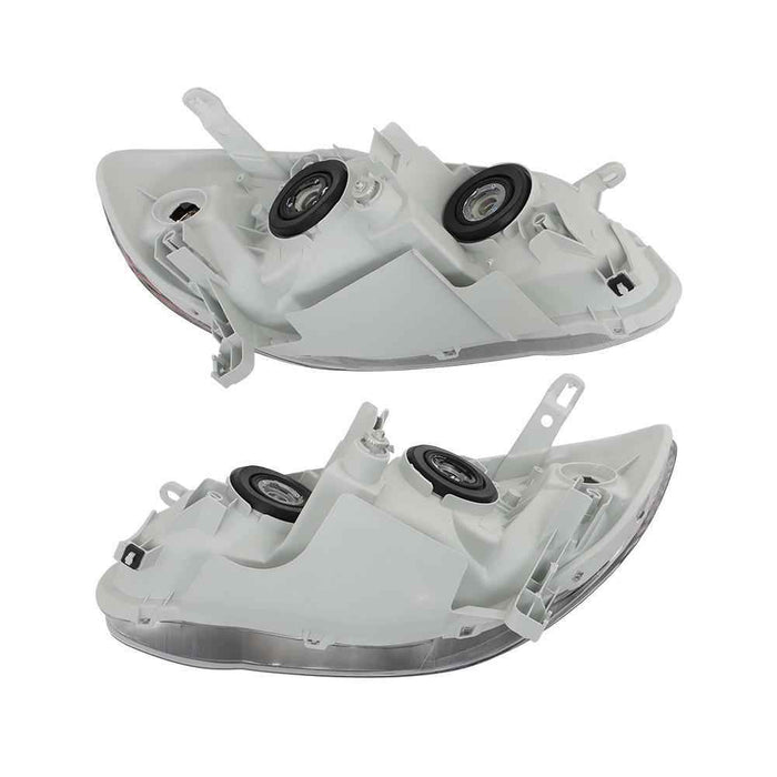 DURAFORCE Halogen Headlights For 2003-2005-2007-08 Toyota Corolla Left+Right Black Housing