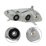 DURAFORCE Halogen Headlights For 2003-2005-2007-08 Toyota Corolla Left+Right Black Housing