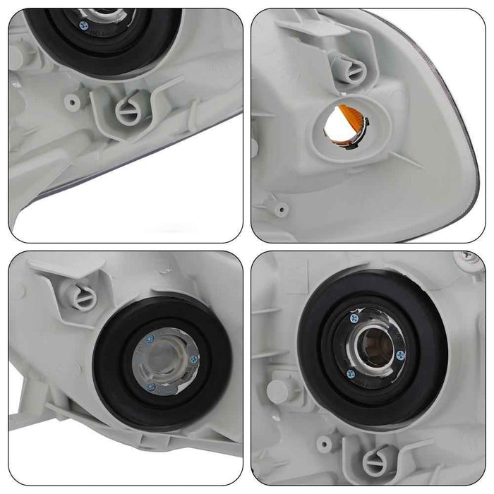 DURAFORCE Halogen Headlights For 2003-2005-2007-08 Toyota Corolla Left+Right Black Housing