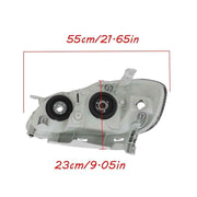 DURAFORCE Halogen Headlights For 2003-2005-2007-08 Toyota Corolla Left+Right Black Housing