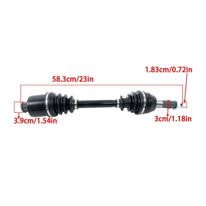 DURAFORCE New Rear Left/Right CV Axles Drive Shaft For Polaris Sportsman 400 500 570 800