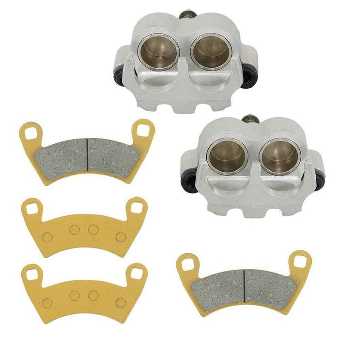 DURAFORCE Front Left & Right Brake Calipers w/Pad For Polaris Ranger Crew XP 900 / XP 1000