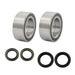 DURAFORCE Both Front Wheel Bearing Seal Kits For Honda Rancher 350 4x4 & 400 4x4 New
