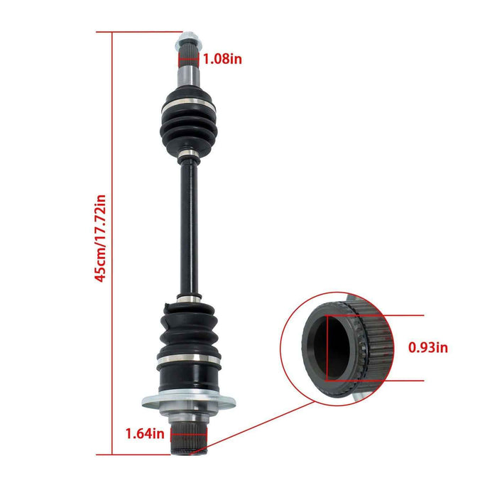 DURAFORCE For Yamaha Grizzly 660 2003 04-08 5KM-2530U-13-00 Rear Left CV Axles Drive Shaft
