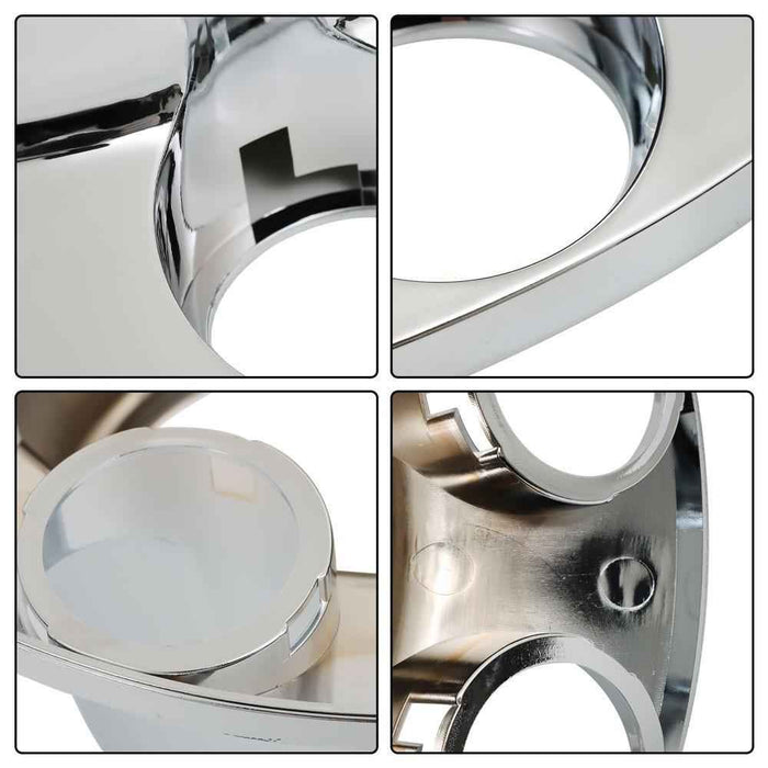 DURAFORCE High Quality Chrome Hub Cap Wheel Cover Kit Center Cap With 33 MM Nut Cap