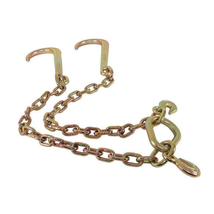 DURAFORCE High Quality 5/16" G70 Tow Chain J-Hooks Flatbed Truck Rollback Wrecker Carrier
