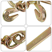 DURAFORCE High Quality 5/16" G70 Tow Chain J-Hooks Flatbed Truck Rollback Wrecker Carrier