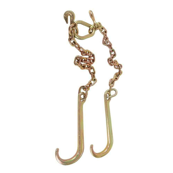 DURAFORCE High Quality 5/16" G70 Tow Chain J-Hooks Flatbed Truck Rollback Wrecker Carrier