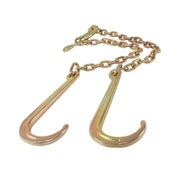 DURAFORCE High Quality 5/16" G70 Tow Chain J-Hooks Flatbed Truck Rollback Wrecker Carrier